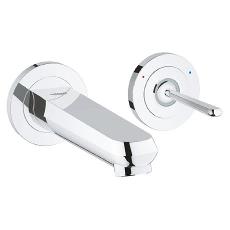 Grohe Eurodisc Joy Wall Mounted 2 Hole Basin Mixer - Chrome - 19968000 3 Grohe Eurodisc Joy Wall Mounted 2 Hole Basin Mixer - Chrome - 19968000