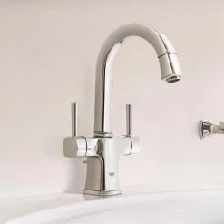 Grohe Grandera Two Handle Basin Mixer with Pop-up Waste - Chrome - 21107000 -Bathroom Taps Shop 21107000 D2 460