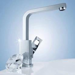 Grohe Eurocube High Spout Basin Mixer with Pop-up Waste - 23135000 11 Grohe Eurocube High Spout Basin Mixer with Pop-up Waste - 23135000 -Bathroom Taps Shop 23135000 D4 460