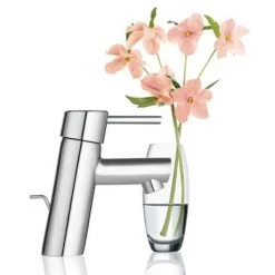 Grohe Concetto Mono Basin Mixer with Pop-up Waste - 3220210L -Bathroom Taps Shop 32204001 D2 460
