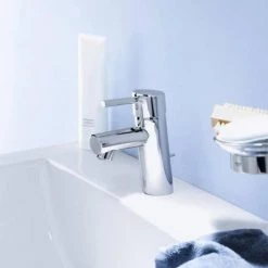 Grohe Concetto Mono Basin Mixer with Pop-up Waste - 3220210L -Bathroom Taps Shop 32204001 D3 460