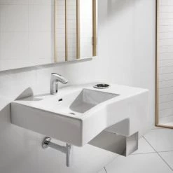 Roca M3 Electronic Basin Mixer - Mains Operated - 5A5502C00 -Bathroom Taps Shop 5A5502C00 D2NN 460