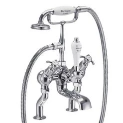 Burlington Anglesey Regent - Angled Deck Mounted Bath/Shower Mixer - ANR19