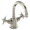 Arcade Highneck Monobloc Basin Mixer Tap - Nickel - Various Tap Head Options -Bathroom Taps Shop ARC14 P