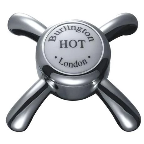 Burlington - Anglesey Regent 2 Tap Hole Bridge Curved Spout Basin Mixer (230mm centers) w Invisible Overflow 6 Burlington - Anglesey Regent 2 Tap Hole Bridge Curved Spout Basin Mixer (230mm centers) w Invisible Overflow - Image 4