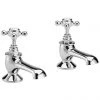 Bayswater White Crosshead Traditional Bath Taps -Bathroom Taps Shop BAYT102 P