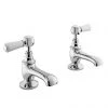 Bayswater White Lever Traditional Basin Taps -Bathroom Taps Shop BAYT401 P