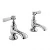 Bayswater White Lever Traditional Bath Taps -Bathroom Taps Shop BAYT402 P