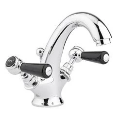 Bayswater Black Lever Mono Basin Mixer + Pop-Up Waste
