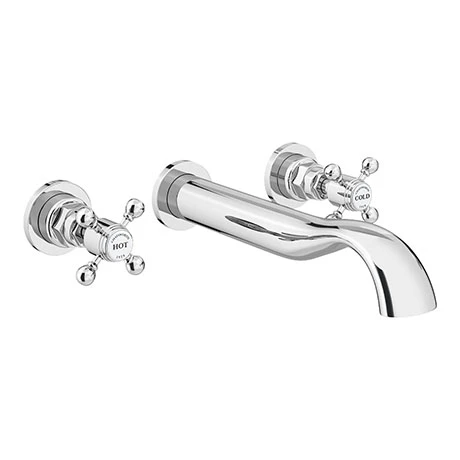 Chatsworth 1928 Traditional Wall Mounted Crosshead Bath Filler Tap 3 Chatsworth 1928 Traditional Wall Mounted Crosshead Bath Filler Tap