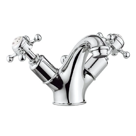 Crosswater - Belgravia Crosshead Monobloc Basin Mixer Tap with Pop-up Waste - BL110DPC 3 Crosswater - Belgravia Crosshead Monobloc Basin Mixer Tap with Pop-up Waste - BL110DPC
