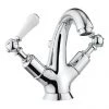 Crosswater - Belgravia Lever Highneck Monobloc Basin Mixer Tap with Pop-up Waste - BL112DPC_LV -Bathroom Taps Shop BL112DPC LV P