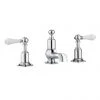 Crosswater - Belgravia Lever 3 Tap Hole Basin Mixer with Pop-up Waste - BL130DPC_LV -Bathroom Taps Shop BL130DPC LV P 1