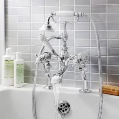 Crosswater - Belgravia Crosshead Bath Shower Mixer with Kit - BL422DC 7 Crosswater - Belgravia Crosshead Bath Shower Mixer with Kit - BL422DC -Bathroom Taps Shop BL422DC D2 460
