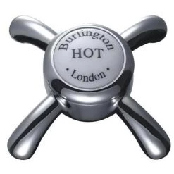 Burlington Anglesey Regent - Wall Mounted Bath/Shower Mixer - ANR17 -Bathroom Taps Shop BUR ANGLESEY TAPHEAD9 375