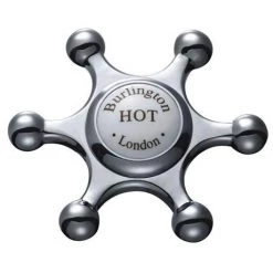 Burlington - Birkenhead 2 Tap Hole Bridge Curved Spout Basin Mixer (230mm centers) w Invisible Overflow -Bathroom Taps Shop Birkenhead 375 1