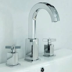 Bristan Cascade 3 Hole Basin Mixer with Clicker Waste -Bathroom Taps Shop Bristan Cascade 3 Hole Basin Mixer with Clicker Waste detail4 460