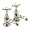 Bristan 1901 Traditional Basin Pillar Taps - Gold Plated - N-1/2-G-CD -Bathroom Taps Shop Bristan 1901 Traditional Basin Pillar Taps Gold p