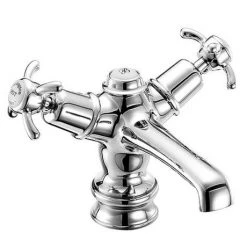 Burlington Anglesey Regent Basin Mixer Tap with Click Clack Waste - ANR6 -Bathroom Taps Shop Burlington Anglesey Regent Basin Mixer with Click Clack Waste ANR6 d1 460