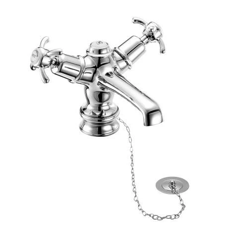 Burlington Anglesey Regent Basin Mixer Tap with Plug & Chain Waste - ANR5 4 Burlington Anglesey Regent Basin Mixer Tap with Plug & Chain Waste - ANR5 - Image 2