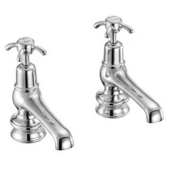 Burlington Anglesey Regent - Chrome 5" Basin Taps - ANR2