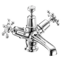 Burlington - Birkenhead Basin Mixer Tap with Ceramic Indice & Click Clack Waste - BI6