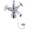 Burlington Birkenhead Regent Basin Mixer Tap with Plug and Chain - BIR5 -Bathroom Taps Shop Burlington Birkenhead Regent Basin Mixer with Plug and Chain BIR5 Medium