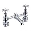 Burlington Birkenhead Regent Chrome 2 Tap Hole Bridge Basin Mixer with Plug and Chain - BIR10 -Bathroom Taps Shop Burlington Birkenhead Regent Chrome 2 Tap Hole Bridge Basin Mixer with Plug and Chain BIR10 p