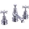 Burlington Birkenhead Regent Chrome 3 Tap Hole Basin Mixer with Pop-Up Waste - BIR12 1 Burlington Birkenhead Regent Chrome 3 Tap Hole Basin Mixer with Pop-Up Waste - BIR12 -Bathroom Taps Shop Burlington Birkenhead Regent Chrome 3 Tap Hole Basin Mixer with Pop Up Waste BIR12 Medium
