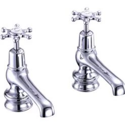 Burlington Birkenhead Regent Chrome 5" Basin Taps - BIR2