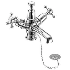 Burlington Claremont Basin Mixer Tap with Plug & Chain Waste - CL5