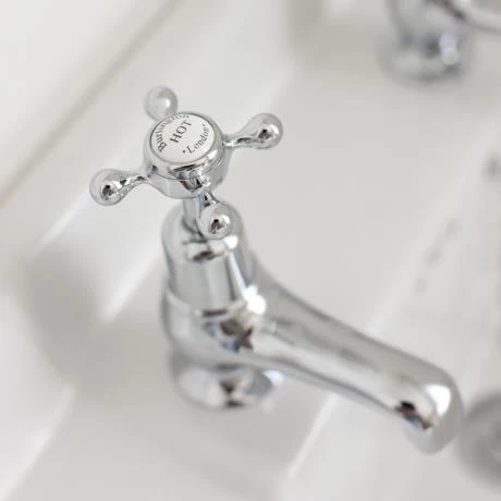 Burlington Claremont - Chrome 3" Basin Taps - CL1 4 Burlington Claremont - Chrome 3" Basin Taps - CL1 - Image 2