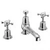 Burlington Claremont Chrome 3TH Basin Mixer with Pop Up Waste - CL12 -Bathroom Taps Shop Burlington Claremont Chrome 3 Tap Hole Basin Mixer with Pop Up CL12 p