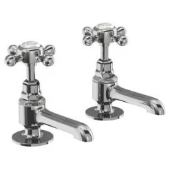 Burlington - Stafford Long Nose Basin Pillar Taps - STA12-QT