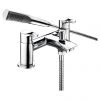 Bristan Capri Contemporary Pillar Bath Shower Mixer - Chrome - CAP-BSM-C -Bathroom Taps Shop CAP BSM C P