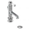 Burlington - Chelsea Regent Straight Mono Basin Mixer Tap with Pop Up Waste - CHR20 -Bathroom Taps Shop CHR20 p