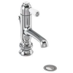 Burlington - Chelsea Regent Straight Mono Basin Mixer Tap with Pop Up Waste - CHR20