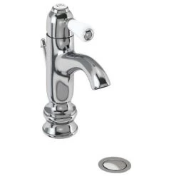 Burlington - Chelsea Regent Curved Mono Basin Mixer Tap with Pop Up Waste - CHR22