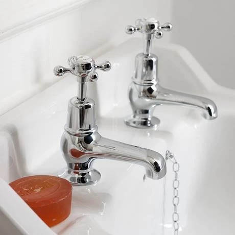 Burlington Claremont - Chrome 3" Basin Taps - CL1 5 Burlington Claremont - Chrome 3" Basin Taps - CL1 - Image 3