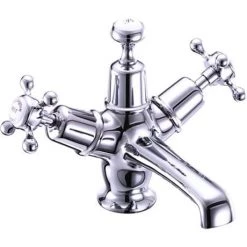 Burlington Claremont Basin Mixer Tap with Click Clack Waste - CL6