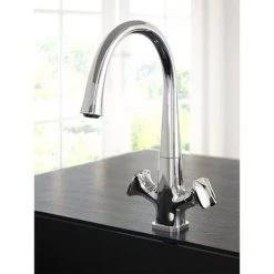 Bristan Caramel EasyFit Kitchen Sink Mixer - CRM-EFSNK-C -Bathroom Taps Shop CRM EFSNK C D1 460