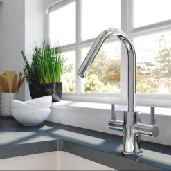 Bristan - Cashew Easy Fit Monobloc Kitchen Sink Mixer - CSH-EFSNK-C -Bathroom Taps Shop CSH EFSNK C D1 460