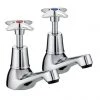 Bristan - Design Utility Crosshead Basin Taps - Chrome - VAX-1/2-C -Bathroom Taps Shop Crosshead Basin P