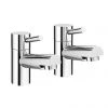 Cruze Contemporary Bath Pillar Taps - Chrome -Bathroom Taps Shop Cruze Contemporary Bath Pillar Taps Chrome CRU007 p