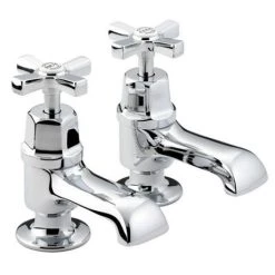 Bristan Art Deco Traditional Bath Taps - Chrome - D-3/4-C-CD