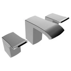 Bristan Descent 3 Hole Basin Mixer with Clicker Waste -Bathroom Taps Shop DSC 3HBAS C D4 460