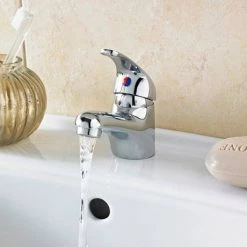 Modern Single Lever Basin Tap - Chrome - DTY305 10 Modern Single Lever Basin Tap - Chrome - DTY305 -Bathroom Taps Shop DTY305 detail7 460