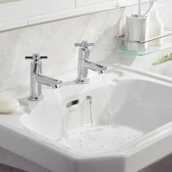Bristan - Decade Contemporary Basin Taps - Chrome - DX-1/2-C 9 Bristan - Decade Contemporary Basin Taps - Chrome - DX-1/2-C -Bathroom Taps Shop DX 1 2 C.ai3 460