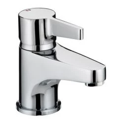 Bristan - Design Utility Lever Basin Mixer w/ Clicker Waste - Chrome - DUL-BAS-C