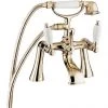 Deva Georgian Bath Shower Mixer - Gold 2 Deva Georgian Bath Shower Mixer - Gold -Bathroom Taps Shop Deva Georgian Bath Shower Mixer Gold GE03 501 Medium
